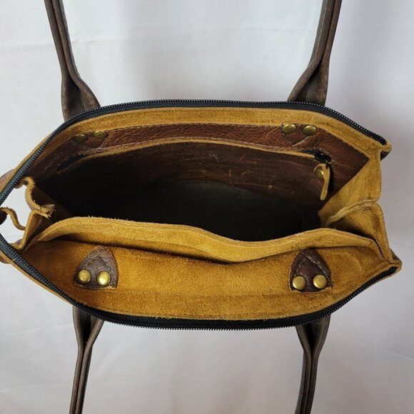 Open Hand Leather Goods Handmade Leather Tote - Gorgeous - Made to Last Lifetime - Picture 6 of 11